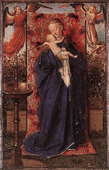 Jan Van Eyck Madonna and Child at the Fountain Norge oil painting art